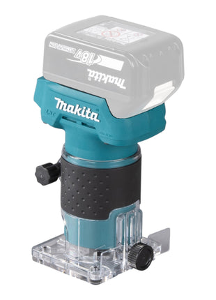 Makita DRT 52 A1 Akku Kantenfräse 18 V 6 mm Brushless + 1x Akku 2,0 Ah - ohne Ladegerät