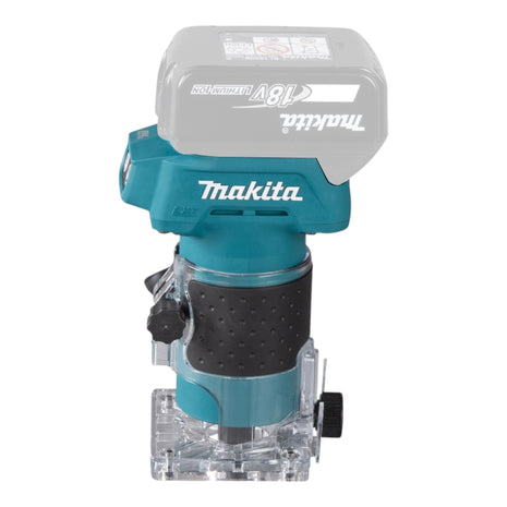 Makita DRT 52 SM Akku Kantenfräse 18 V 6 mm Brushless + 2x Akku 4,0 Ah + Ladegerät