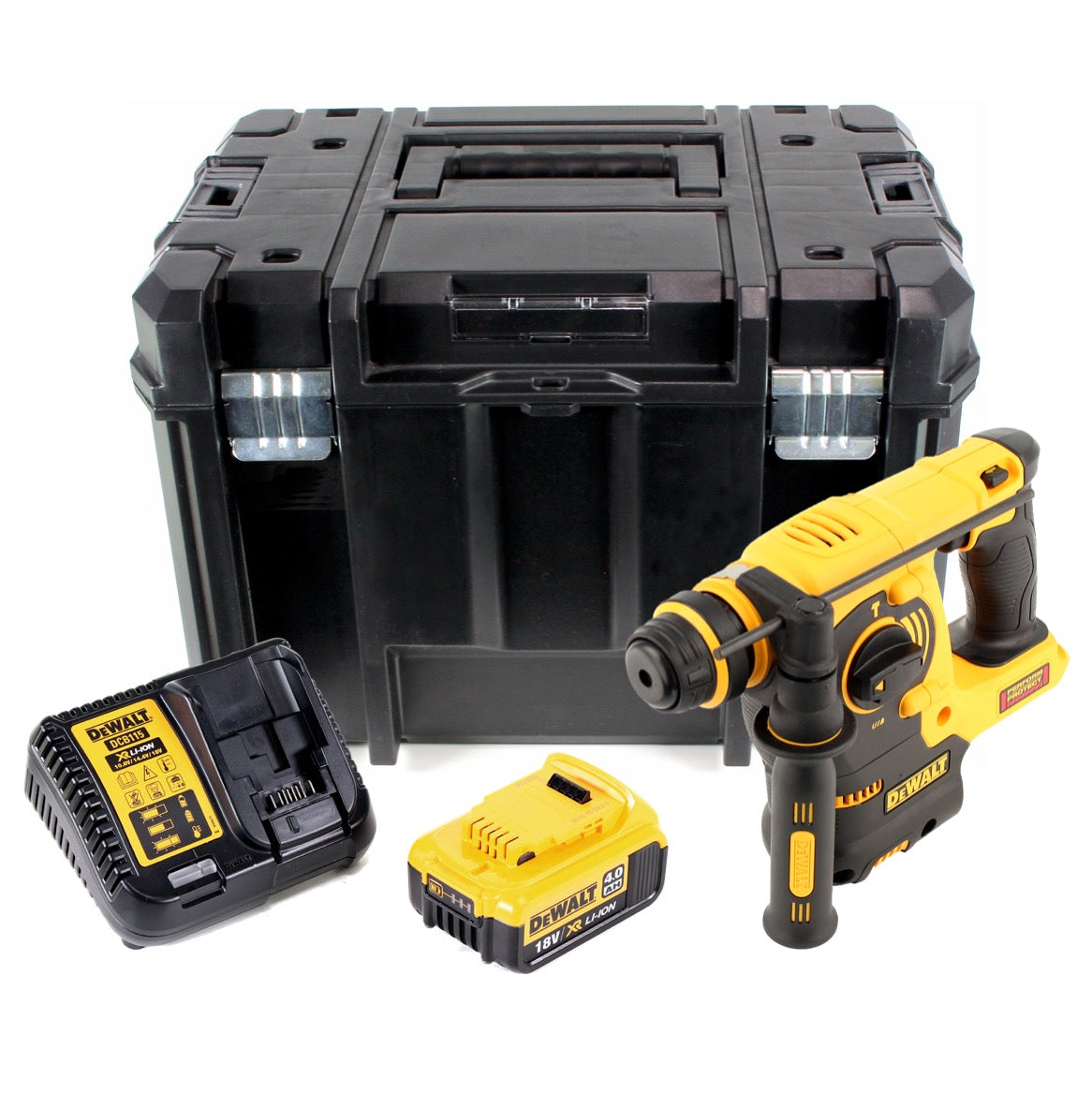 DeWalt DCH 253 M1 Akku Kombi Bohrhammer 18 V 2,1 J SDS plus + 1x Akku 4,0 Ah + Ladegerät + TSTAK - Toolbrothers