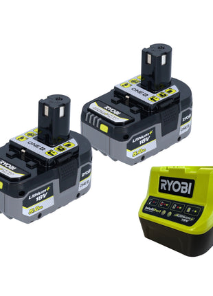 Ryobi R18AG-0 Akku Winkelschleifer 18 V ONE+ 115 mm + 2x Akku 5,0 Ah + Ladegerät