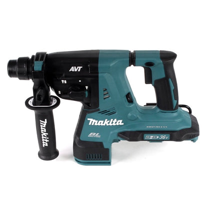 Makita DHR 280 RTJ 2 x 18 V 36 V Li-Ion Akku Bohrhammer 28 mm Brushless für SDS-PLUS im Makpac + 2 x 5,0 Ah Akku + Ladegerät + 11 tlg. Bosch Meißel und Bohrer Set - Toolbrothers