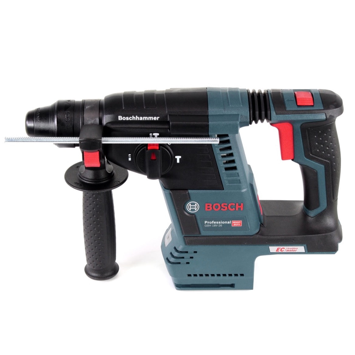 Bosch GBH 18 V-26 18 V Li-Ion Akku Bohrhammer Professional SDS-Plus ( 0611909001 ) + 2x Akku 5,0Ah + Ladegerät + 11 tlg. Bohrer- und Meißelset + L-Boxx - Toolbrothers