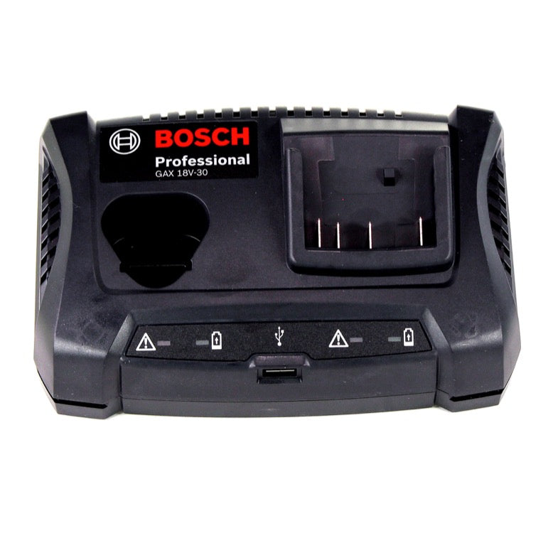 Bosch GAX 18 V-30 Professional Akku Doppel - Ladegerät für 10,8 / 12 V und 14,4 / 18 V Akkus inkl. Wandhalterung ( 1600A011A9 ) - Toolbrothers