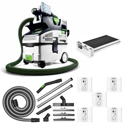 Festool CTL MIDI I Cleantec Absaugmobil 15l Staubkl. L ( 574832 ) + Nassfilter NF-CT + Filtersäcke SC-FIS-CT + Reinigungsset Bau D 36 BA-RS - Toolbrothers