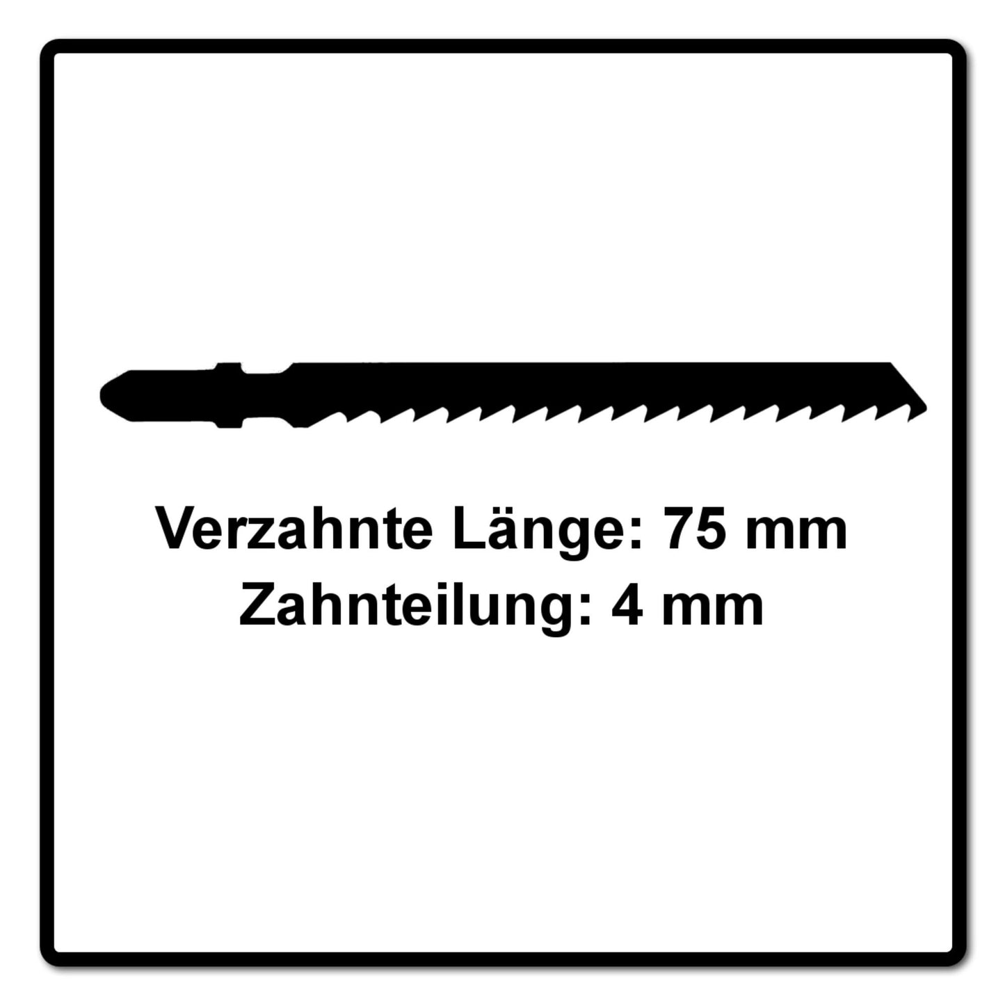 Lame de scie sauteuse Festool S 75/4/100 WOOD BASIC (204346) pour PS 300, PSB 300, PS 400, PSC 400, PSBC 400, PSB 400, PS 420, PSB 420, PSC 420, PSBC 420