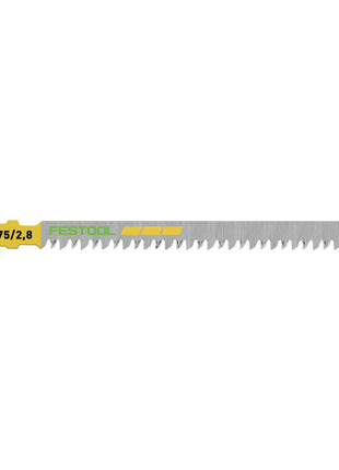 Festool S 75/2.8/5 lame de scie sauteuse WOOD STRAIGHT CUT (204260) pour PS 300, PSB 300, PS 400, PSC 400, PSBC 400, PSB 400, PS 420, PSB 420, PSC 420, PSBC 420