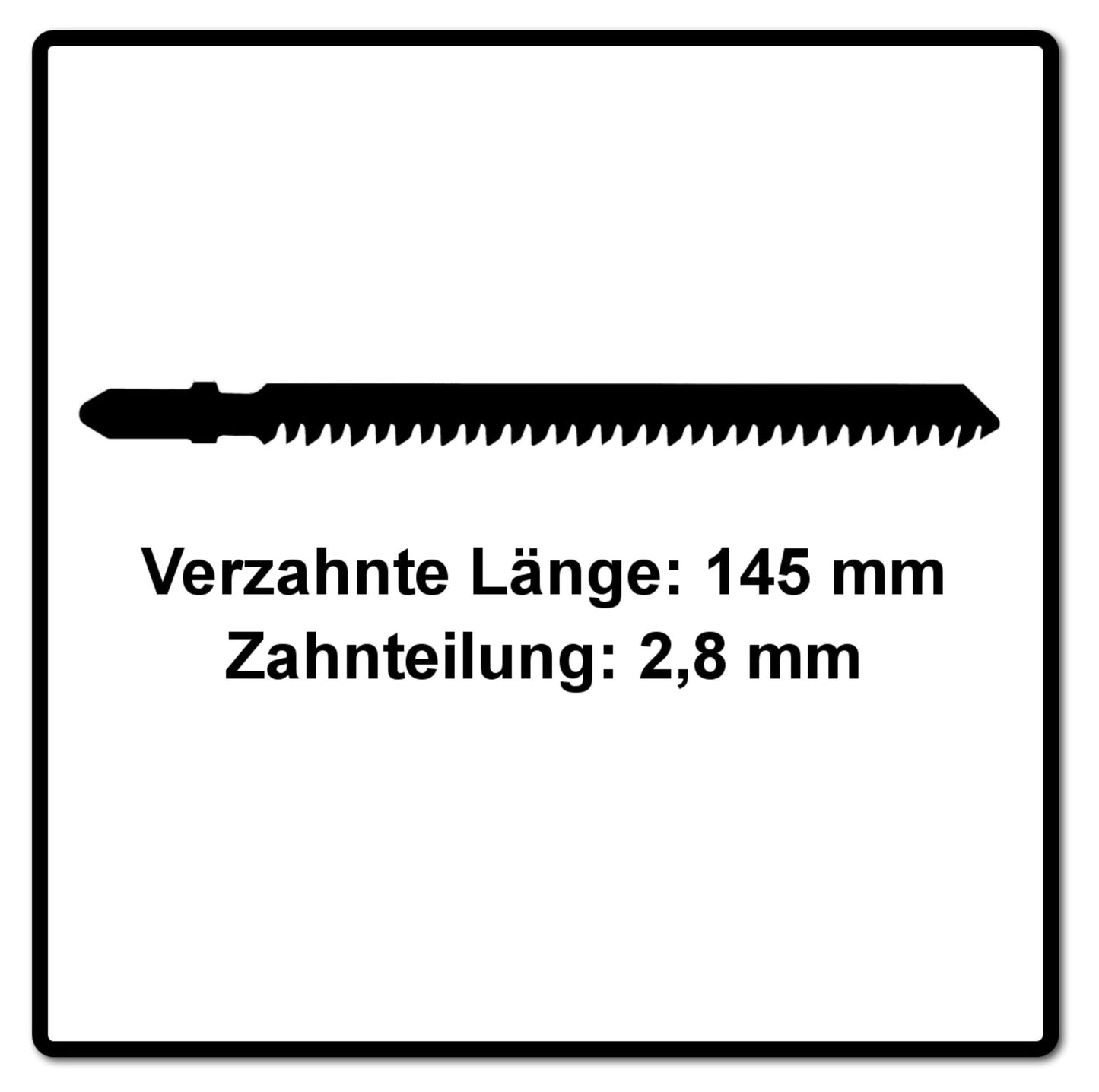 Festool S 145/2.8/5 lame de scie sauteuse WOOD STRAIGHT CUT (204264) pour PS 300, PSB 300, PS 400, PSC 400, PSBC 400, PSB 400, PS 420, PSB 420, PSC 420, PSBC 420