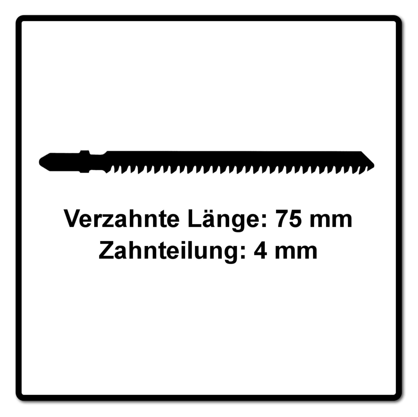 Festool S 75/4 FSG/5 lame de scie sauteuse WOOD UNIVERSAL (204316) pour PS 300, PSB 300, PS 400, PSC 400, PSBC 400, PSB 400, PS 420, PSB 420, PSC 420, PSBC 420