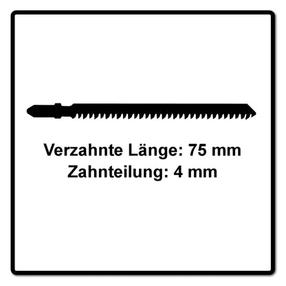 Festool S 75/4 FSG/5 lame de scie sauteuse WOOD UNIVERSAL (204316) pour PS 300, PSB 300, PS 400, PSC 400, PSBC 400, PSB 400, PS 420, PSB 420, PSC 420, PSBC 420