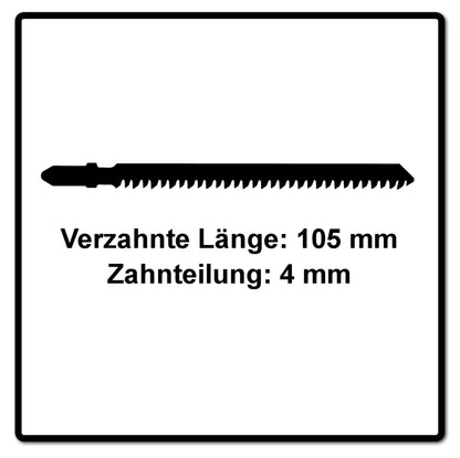 Festool S 105/4 FSG/5 lame de scie sauteuse WOOD UNIVERSAL (204327) pour PS 300, PSB 300, PS 400, PSC 400, PSBC 400, PSB 400, PS 420, PSB 420, PSC 420, PSBC 420