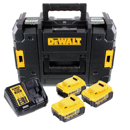 DeWalt Akku Plus Starterkit DCB115D3 in TSTAK II Systemkoffer mit passender Einlage inkl. 3 x 4,0 Ah Akku + Ladegerät - Toolbrothers