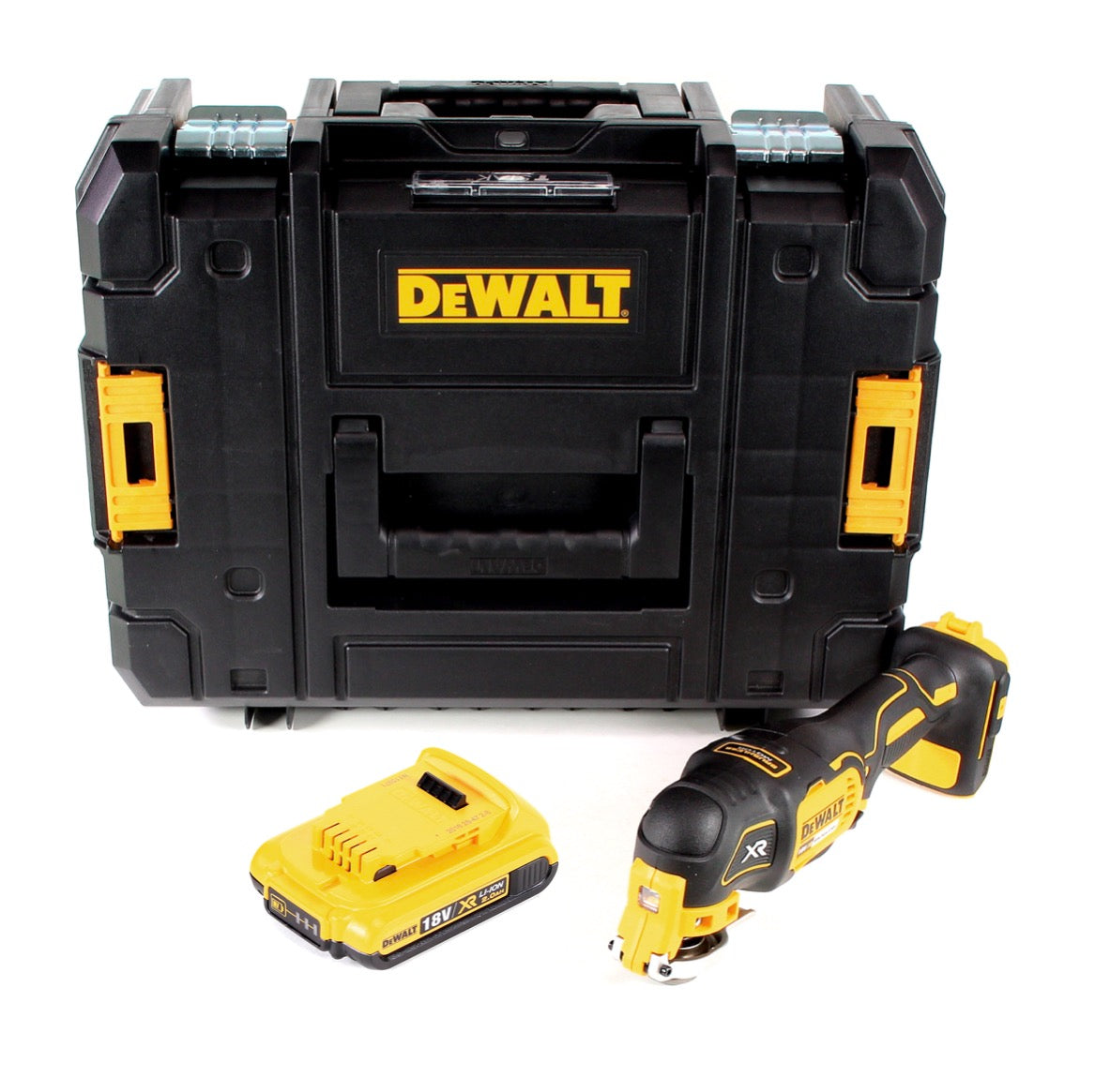 DeWalt DCS 355 NT Akku Oszillierer 18V Brushless Solo + 1x Akku 2,0Ah + TSTAK - ohne Ladegerät - Toolbrothers