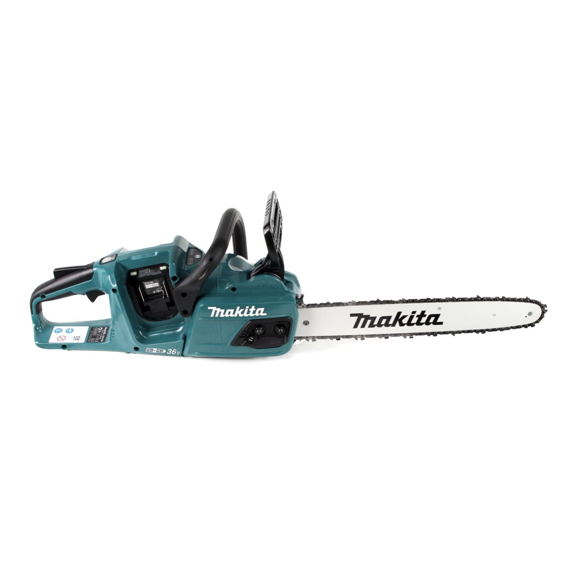 Makita DUC 405 PG2 Akku Kettensäge 36V ( 2x18V ) Brushless 40 cm + 2x 6,0 Ah Akku + Doppelladegerät - Toolbrothers