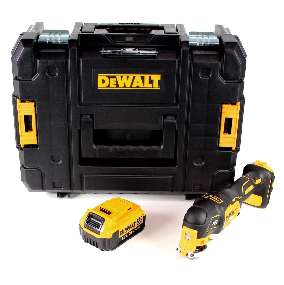 DeWalt DCS 355 NT Akku Oszillierer 18V Brushless Solo + 1x Akku 4,0Ah + TSTAK - ohne Ladegerät - Toolbrothers