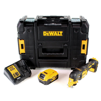 DeWalt DCS 355 P1 Akku Oszillierer 18V Brushless Solo + 1x Akku 5,0Ah + Ladegerät + TSTAK - Toolbrothers