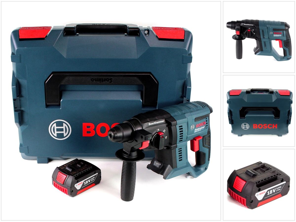 Bosch GBH 18 V-20 Akku Kombihammer 18V 1,7J SDS plus + 1x Akku 3,0Ah + L-BOXX - ohne Ladegerät - Toolbrothers