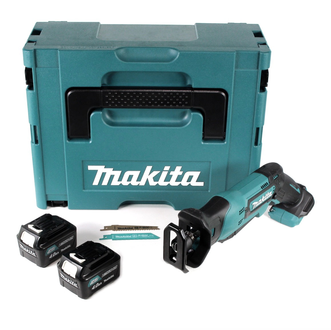 Makita JR 103 DMJ Säbelsäge 10,8V Reciprosäge im Makpac + 2x 4,0 Ah Akku - ohne Ladegerät - Toolbrothers