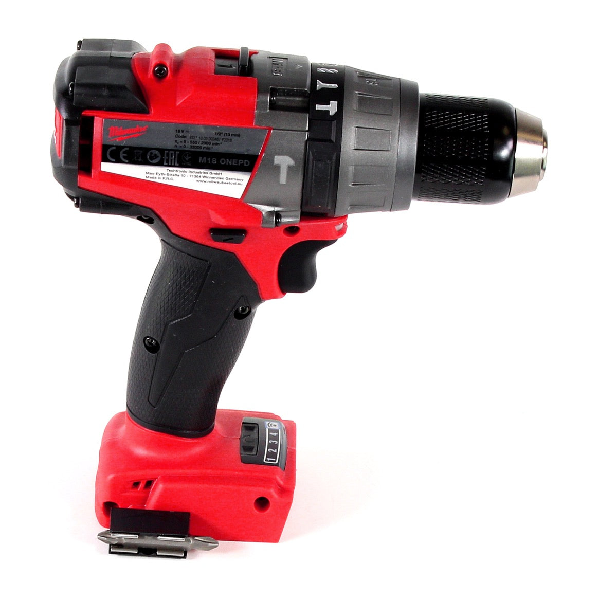 Milwaukee M18 ONEPD-402C Li-Ion Akku Schlagbohrschrauber mit innovativer One Key Bluetooth Funktion + 2x B4 4,0 Ah Akku + Ladegerät - Toolbrothers