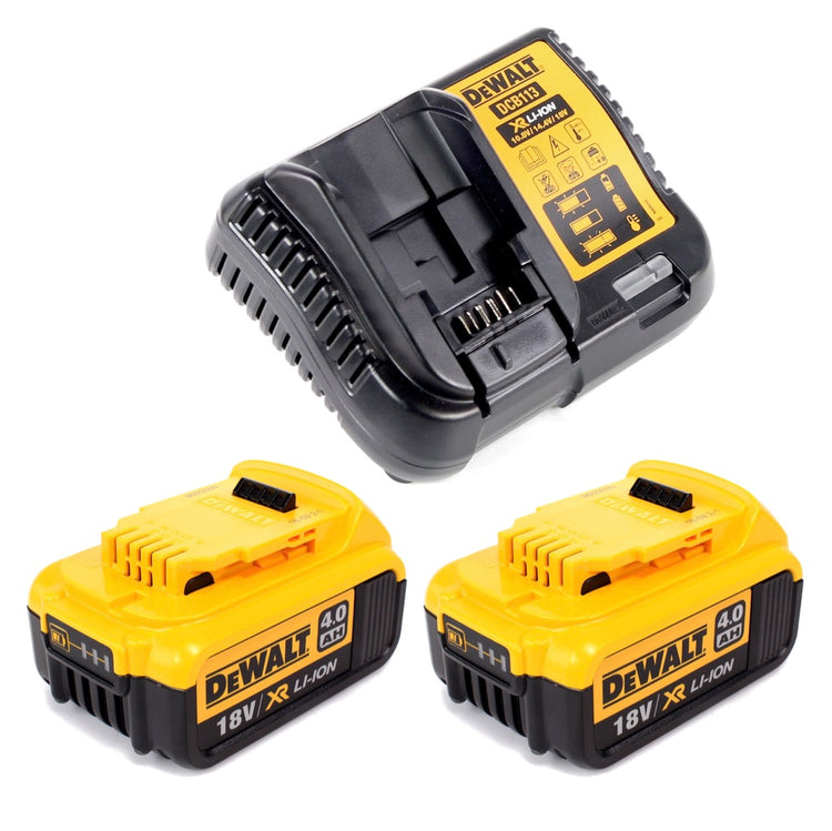 Dewalt DCB 113 M2 Akku Starter Set Ladegerät mit 2 x DCB 182 4,0 Ah Li-Ion Akku - Toolbrothers