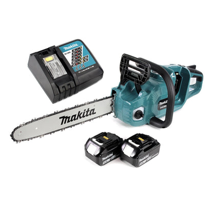 Makita DUC 405 RT2 Akku Kettensäge 36V ( 2x18V ) Brushless 40 cm + 2x 5,0 Ah Akku + Ladegerät - Toolbrothers