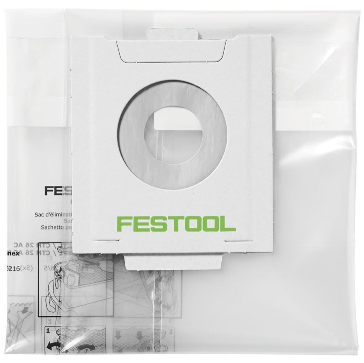 Festool CTM 48 E AC CLEANTEC Absaugmobil 48l Staubkl. M ( 574991 ) + Entsorgungssack ENS-CT - Toolbrothers