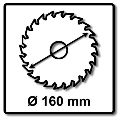 Festool Feinzahn Kreissägeblatt HW 160 x 20 x 2,2 mm W48 160 mm 48 Zähne ( 2 x 491952 ) - Toolbrothers