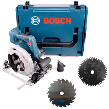 Bosch GKS 18V-57 G Akku Kreissäge 18V 165 mm Solo in L-Boxx ( 06016A2101 ) + 3x Kreissägeblatt - Toolbrothers