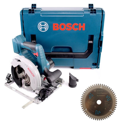 Bosch GKS 18V-57 G Akku Kreissäge 18V 165 mm Solo in L-Boxx ( 06016A2101 ) + 1x Bosch Kreissägeblatt für Multi Material ( 2608642387 ) - Toolbrothers