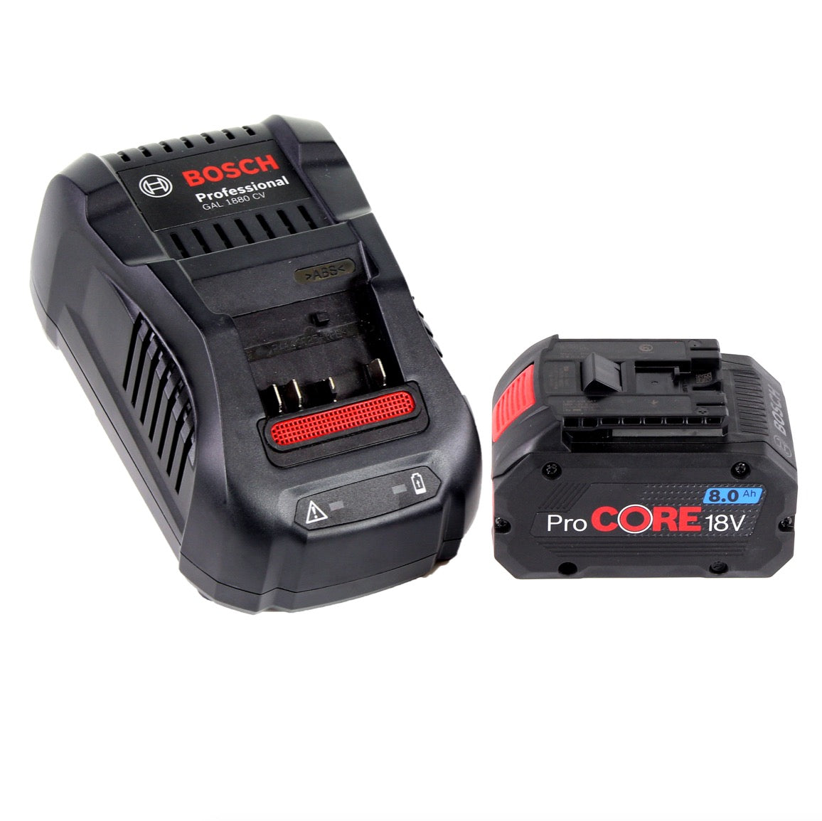 Bosch Starter-Set ProCore mit 1x ProCORE 18 V 8,0 Ah Professional Akku GBA ( 1600A016GK ) und GAL 1880 CV Ladegerät - Toolbrothers