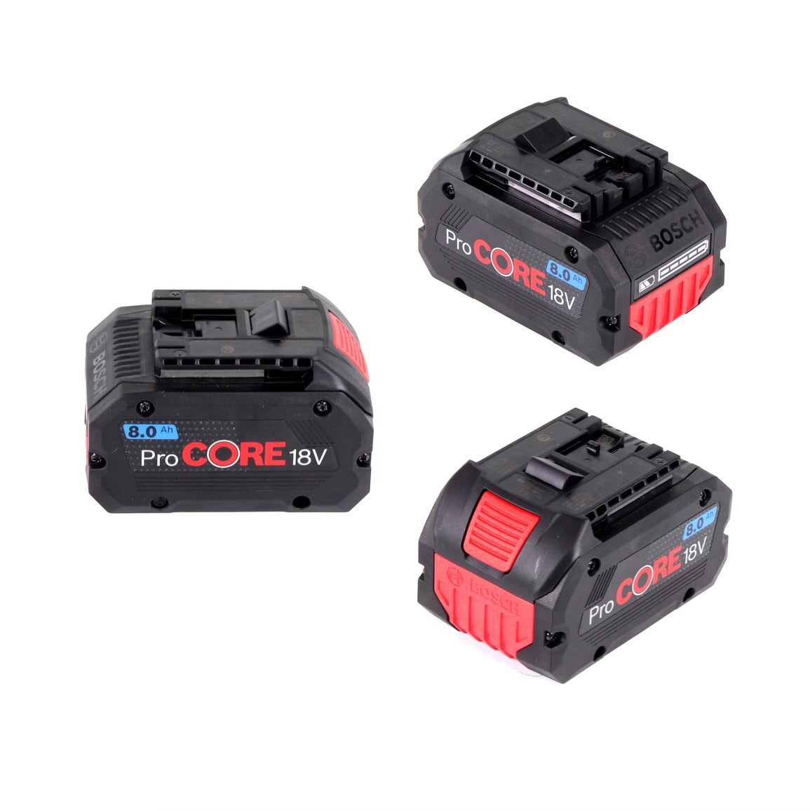 Bosch Starter-Set ProCore mit 3x ProCORE 18 V 8,0 Ah Professional Akku GBA ( 1600A016GK ) und GAL 1880 CV Ladegerät - Toolbrothers