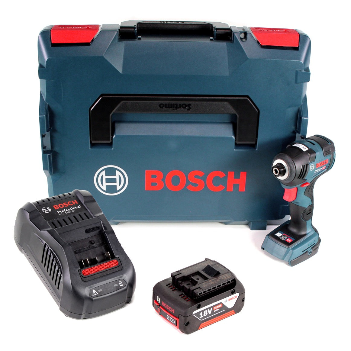 Bosch GDR 18 V-200 C Akku Drehschlagschrauber 18 V 1/4" in L-Boxx + 1 x 5,0 Ah Akku + Ladegerät - Toolbrothers