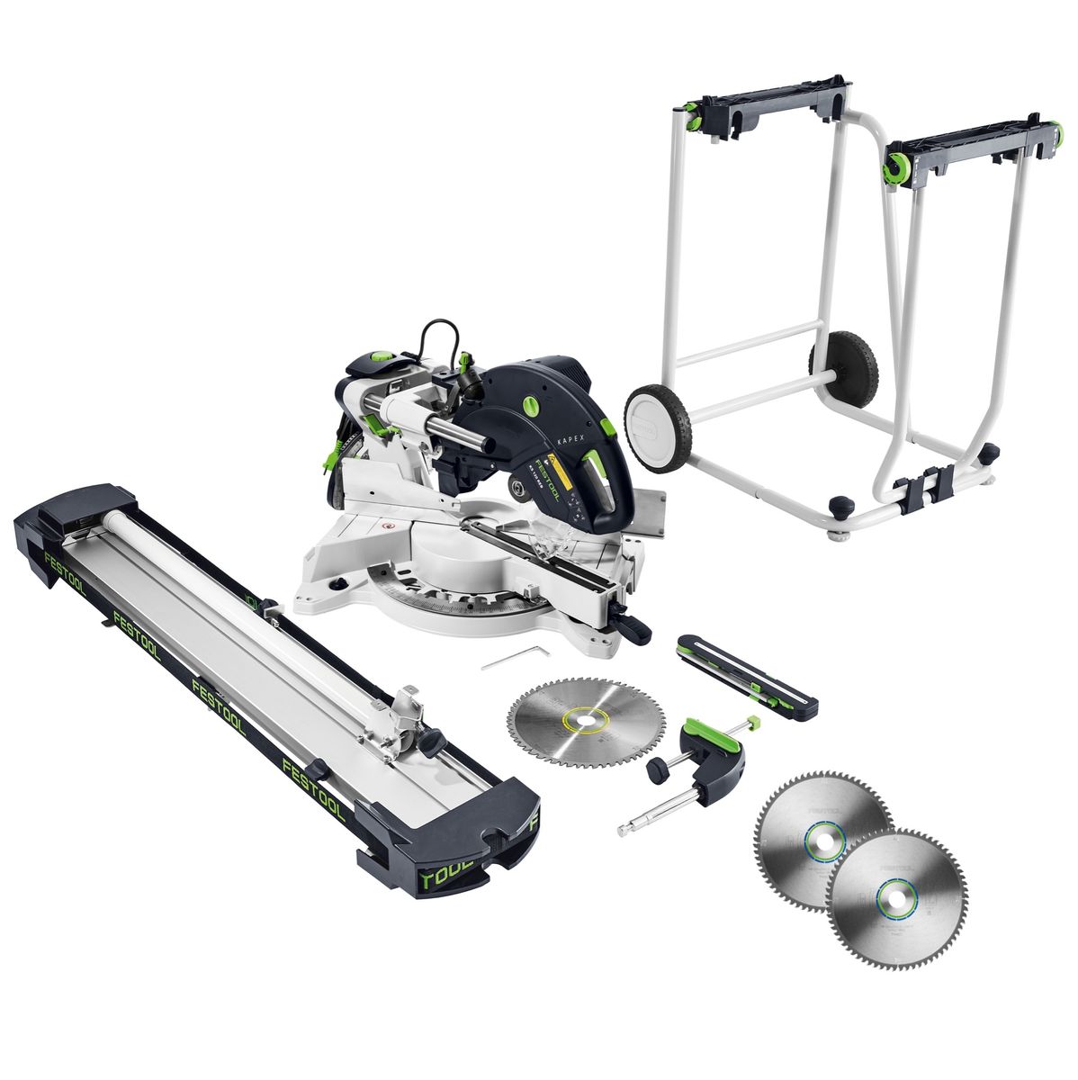 Festool KS 120 REB-Set-UG Kapp Zugsäge KAPEX 1600W 260mm ( 575313 ) + Untergestell + 3x Kreissägeblatt - Toolbrothers