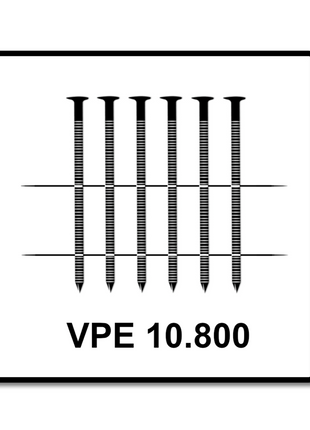 Prebena CNW25/45BKRI Coilnägel blank mit Ringschaft - 10800 Stück - Toolbrothers