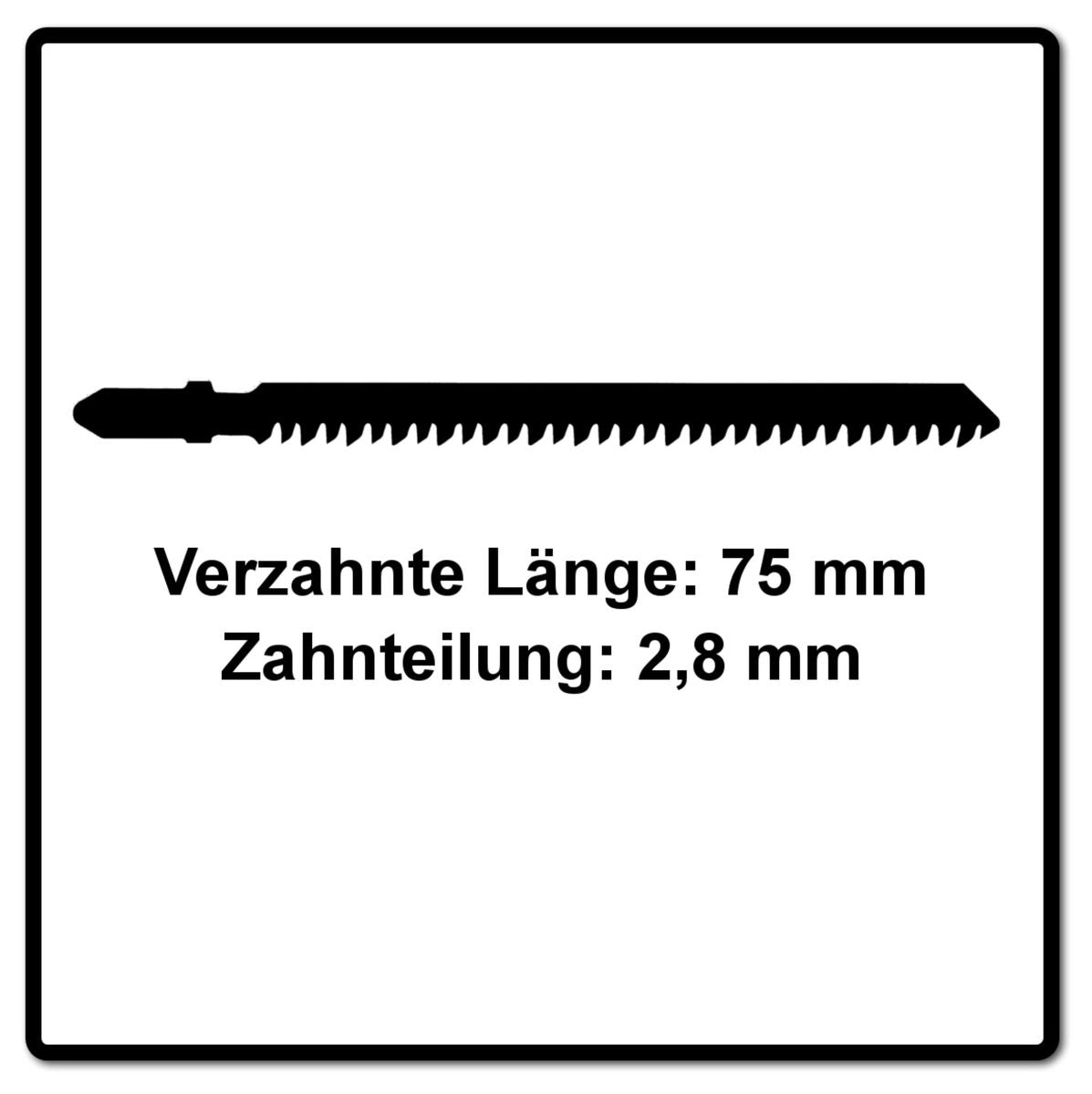 Festool S 75/2,8/40 WOOD Straight Cut Stichsägeblatt 75 mm 40 Stk. ( 2x 204261 ) extrem scharfe Japanverzahnung, HCS Stahl - Toolbrothers