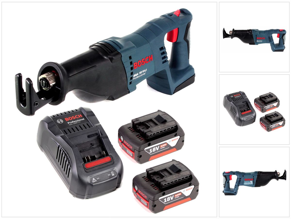 Bosch GSA 18 V-Li Akku Säbelsäge 18V + 2x Akku 4,0Ah + Ladegerät - Toolbrothers