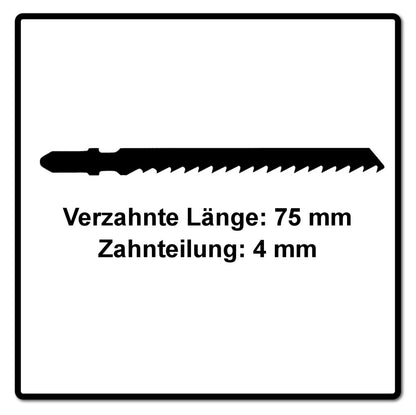 Festool S 75/4/50 WOOD Basic Stichsägeblatt 75 mm 50 Stk. ( 2x 204306 ) geschränkte Zähne für schnellen Schnitt, HCS Stahl - Toolbrothers