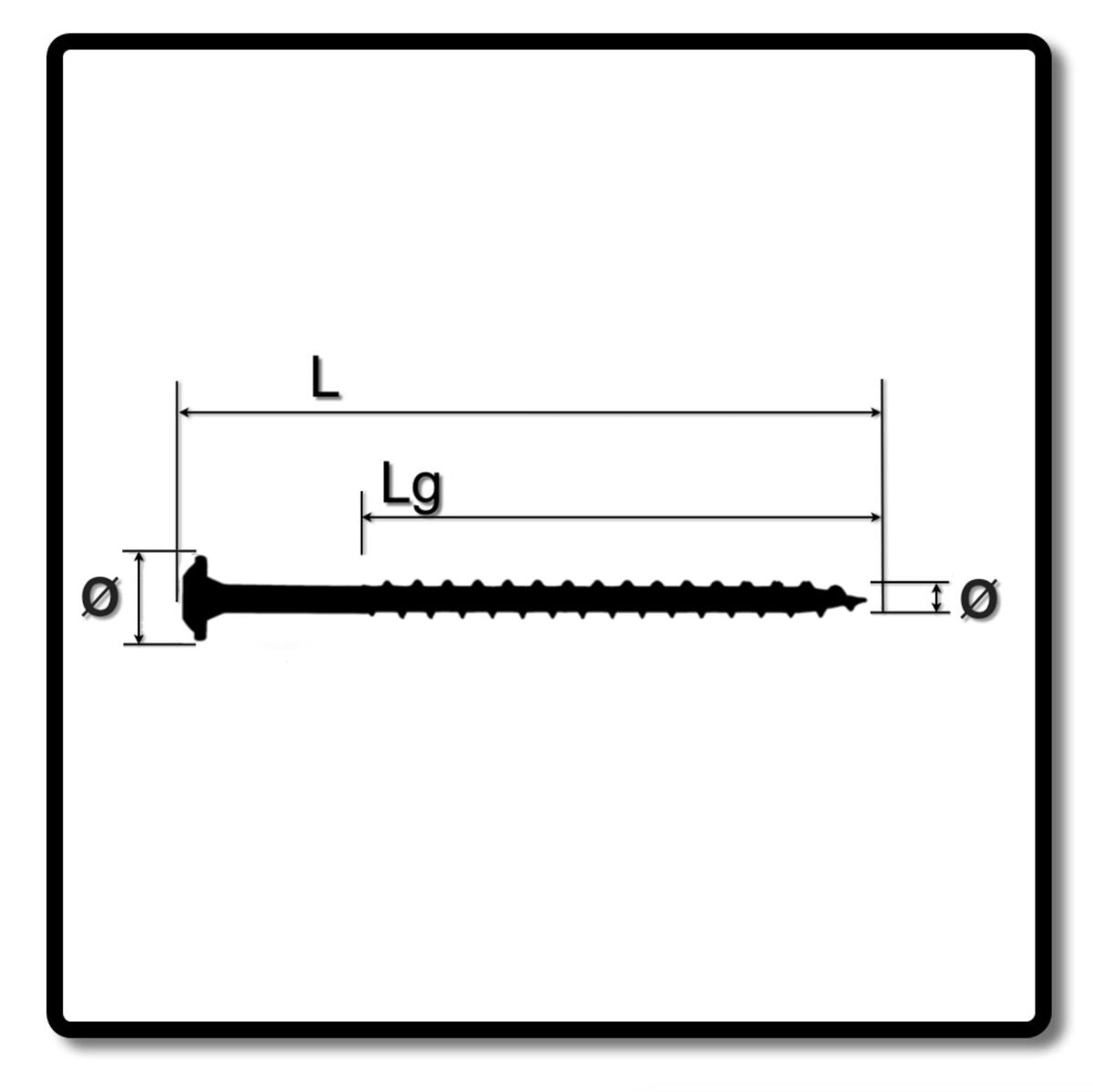 SPAX HI.FORCE Tellerkopfschraube 6,0 x 80 mm 100 Stk. ( 0251010600805 ) Vollgewinde Torx T-STAR plus T30 4CUT WIROX - Toolbrothers