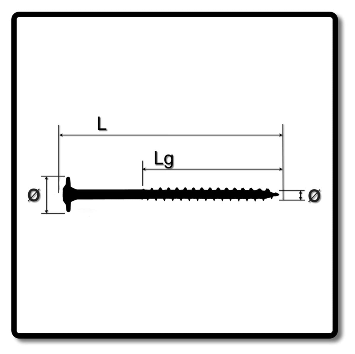 SPAX HI.FORCE Tellerkopfschraube 8,0 x 220 mm 50 Stk. ( 0251010802205 ) Teilgewinde Torx T-STAR plus T40 4CUT WIROX - Toolbrothers