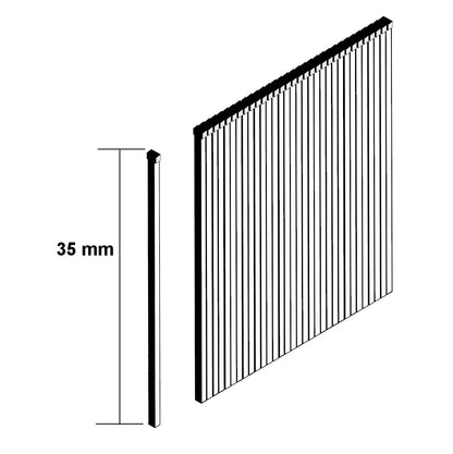 Makita Stauchkopfnagel Brads 35 mm 5000 Stück galvanisiert ( F-31915 ) für Makita Nagler DBN500/AF505/AF506 - Toolbrothers