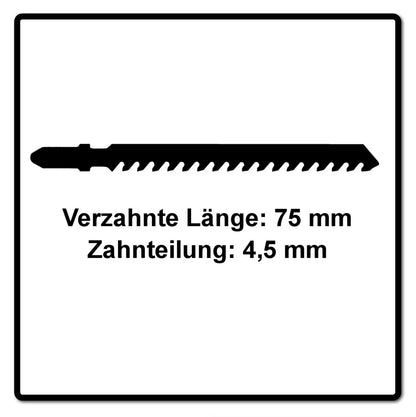 Festool HM 75/4,5/2 Building Materials Abrasive Materials Stichsägeblatt 75 mm 2 Stk. ( 2x 204343 ) gips- und zementgebundene Span- und Faserplatten - Toolbrothers