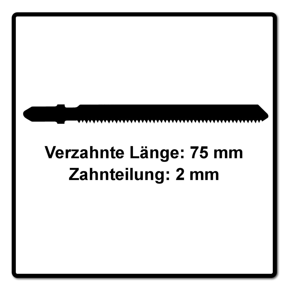 Festool S 75/1,5/10 Plastics Profile Stichsägeblatt 75 mm 10 Stk. ( 2x 204268 ) für Kunststoffprofile, Acrylglas und weiche Kunststoffe, HCS Stahl - Toolbrothers