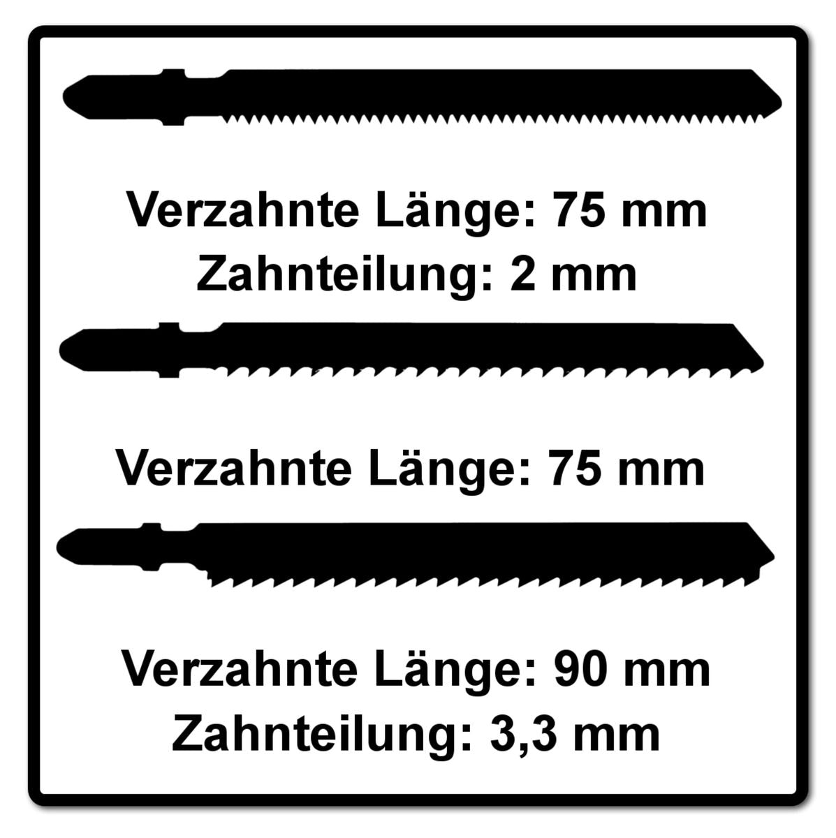 Festool STS-Sort/11 PLASTICS Stichsägeblatt-Set 11 Stk. ( 204336 / 204268 / 204269 ) für sämtliche Kunstoffe / Laminat - Toolbrothers