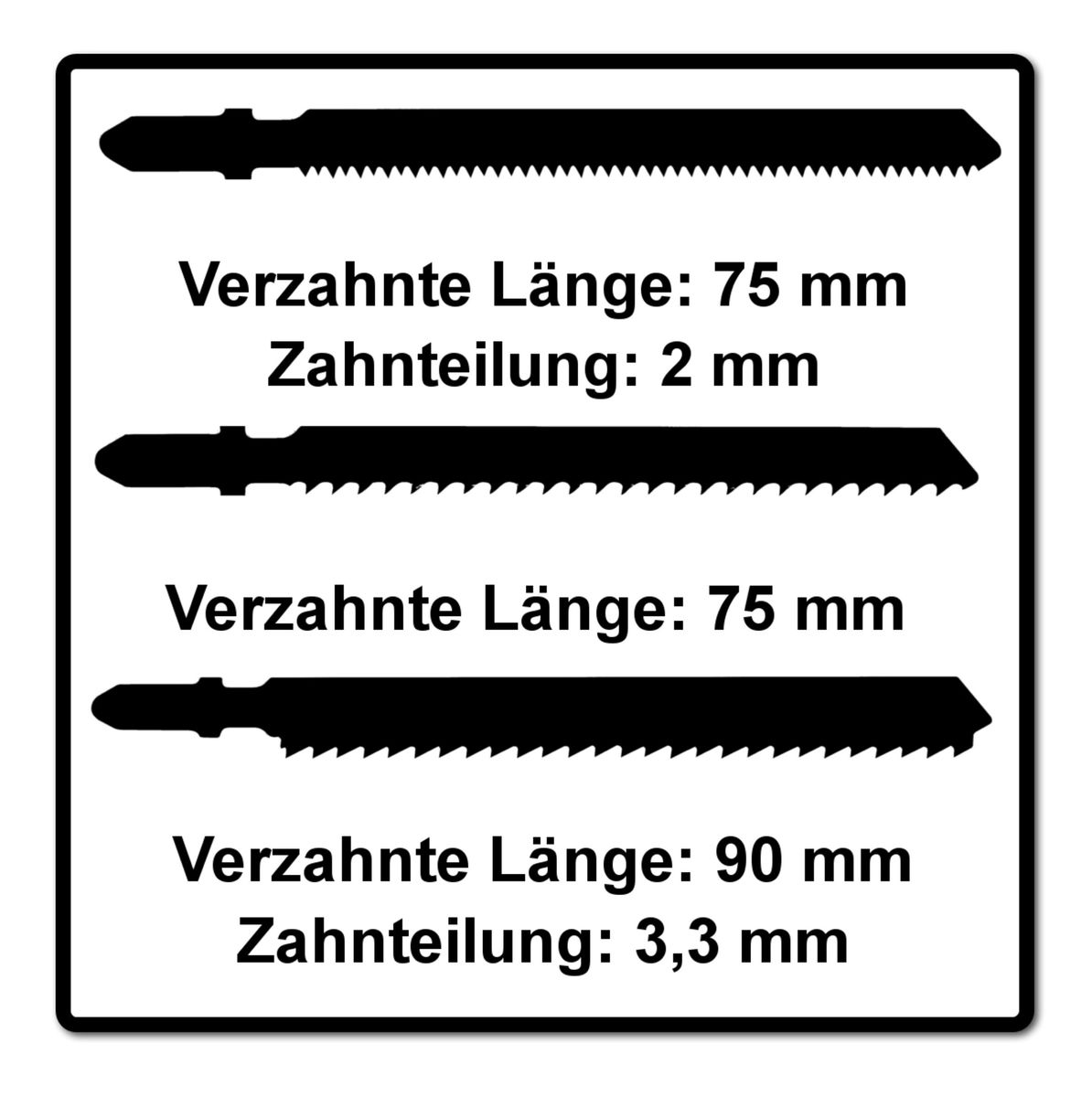 Festool STS-Sort/22 PLASTICS Stichsägeblatt-Set 22 Stk. ( 2x 204336 / 2x 204268 / 2x 204269 ) für sämtliche Kunstoffe / Laminat - Toolbrothers