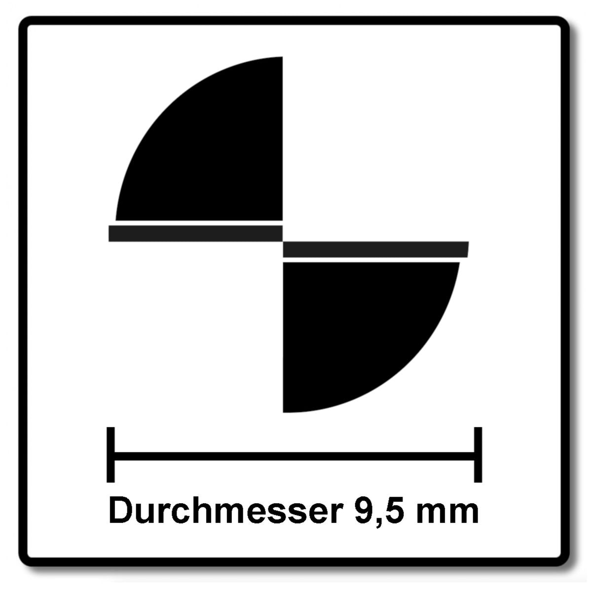 Bosch Bündigfräser Standard for Wood 8 x 9,5 x 68 mm ( 2608628346 ) Zweischneidig, Anlaufkugellager - Toolbrothers