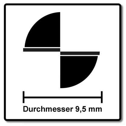 Bosch Bündigfräser Standard for Wood 8 x 9,5 x 68 mm ( 2608628346 ) Zweischneidig, Anlaufkugellager - Toolbrothers