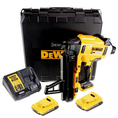 DeWalt DCN 890 D2 Akku Nagler 18 V Li-Ion Brushless im Koffer + 2 x 2,0 Ah Akku + Ladegerät - Toolbrothers