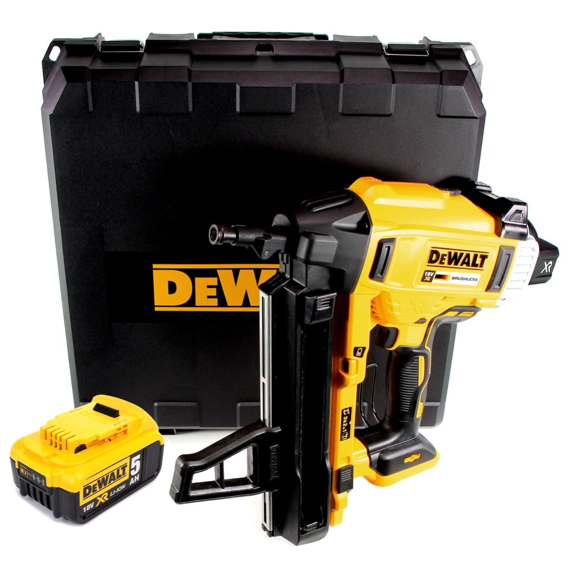 DeWalt DCN 890 NT Akku Nagler 18 V Li-Ion Brushless im Koffer + 1 x 5,0 Ah Akku - ohne Ladegerät - Toolbrothers