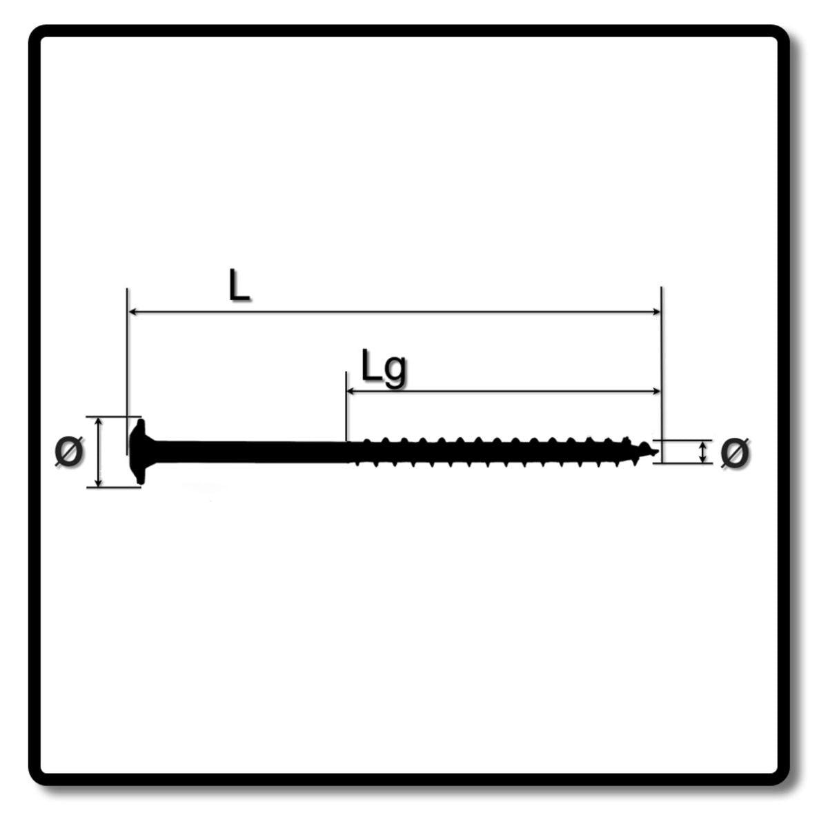 SPAX HI.FORCE Tellerkopfschraube 6,0 x 100 mm 500 Stk. ( 5x 0251010601005 ) Teilgewinde Torx T-STAR plus T30 4CUT WIROX - Toolbrothers