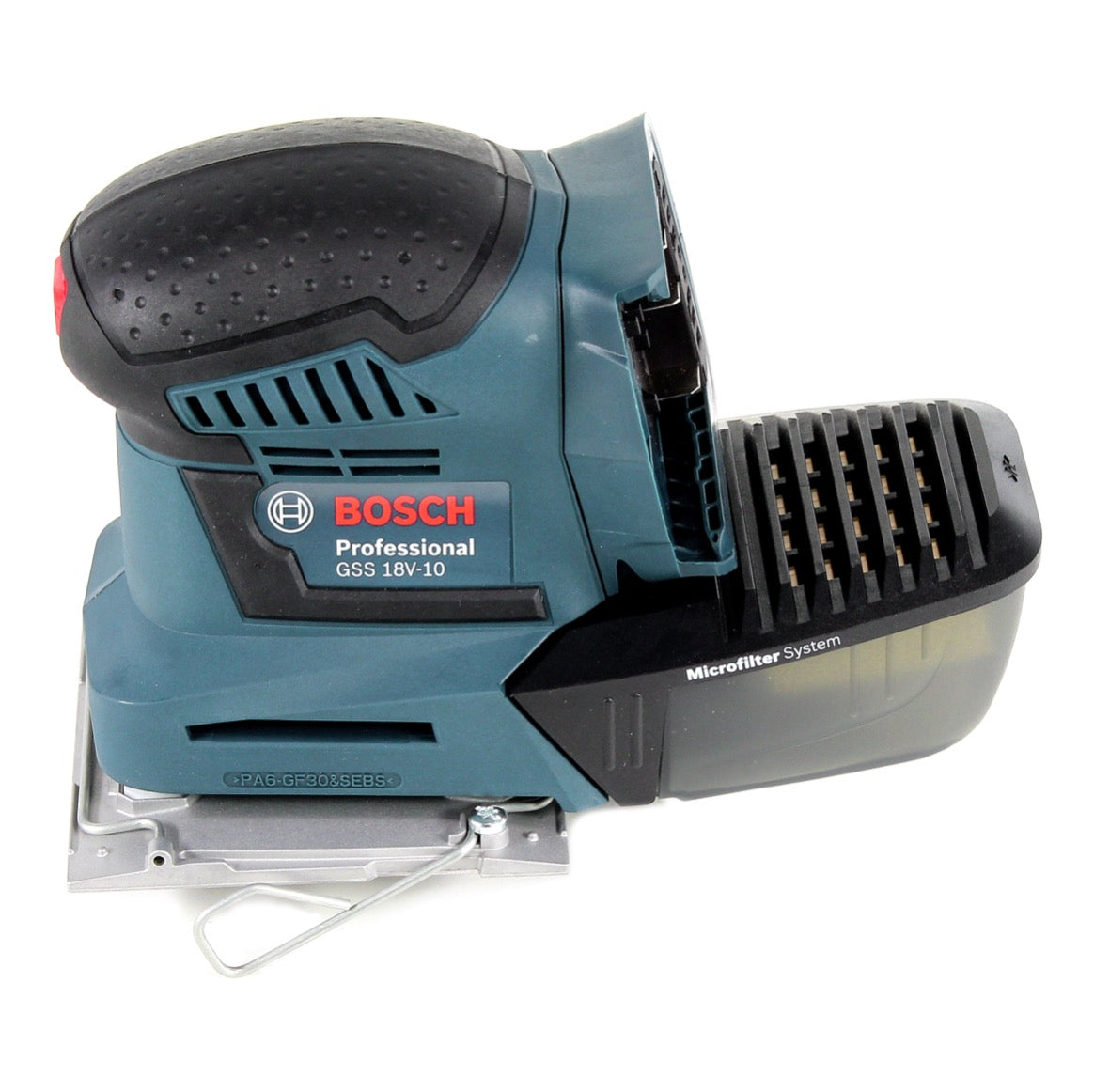 Bosch GSS 18 V-10 Akku Schwingschleifer 18 V Li-Ion Professional + Zubehör + 1 x 2,0 Ah Akku + Ladegerät - Toolbrothers