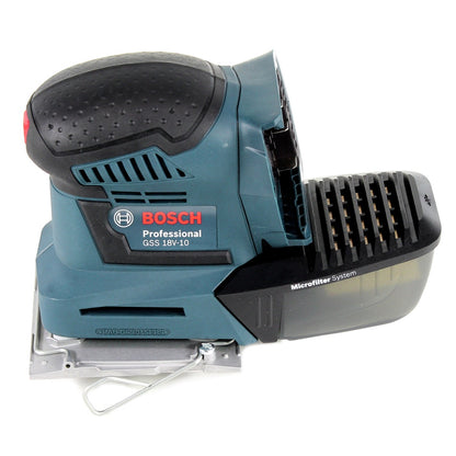 Bosch GSS 18 V-10 Akku Schwingschleifer 18 V Li-Ion Professional + Zubehör + 1 x 5,0 Ah Akku + Ladegerät - Toolbrothers